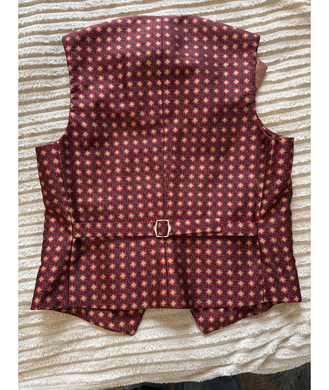 ETRO Бордовый вискозный жилет, фото 2