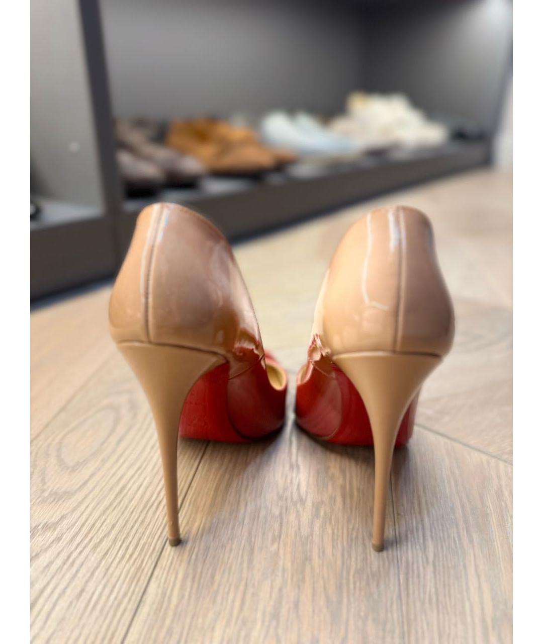 CHRISTIAN LOUBOUTIN Красные туфли из лакированной кожи, фото 3