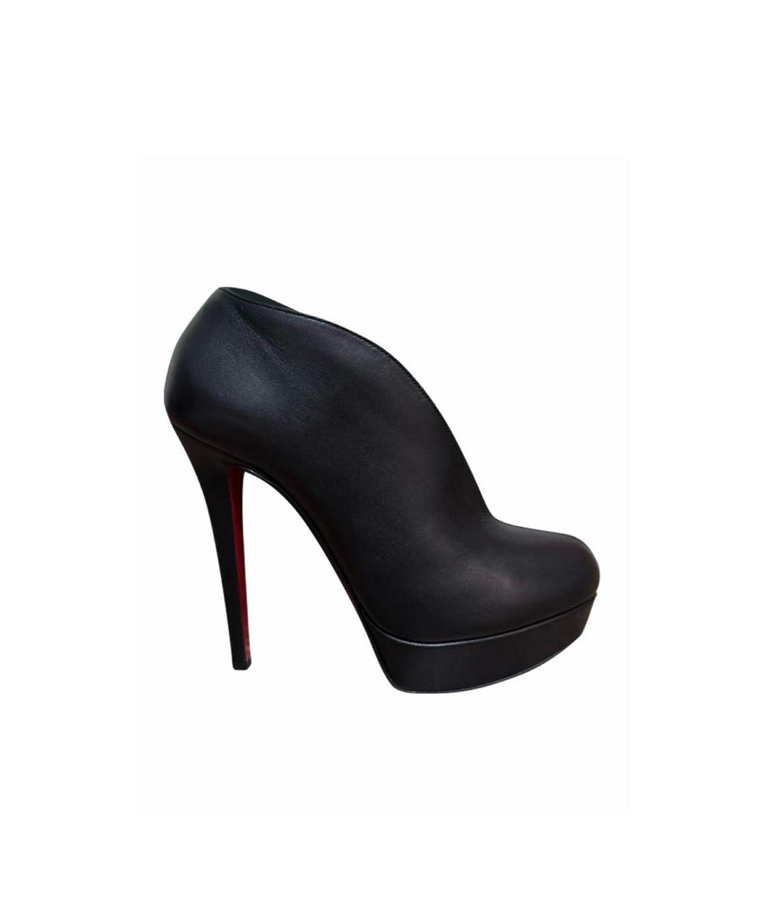 CHRISTIAN LOUBOUTIN Черные кожаные туфли, фото 7