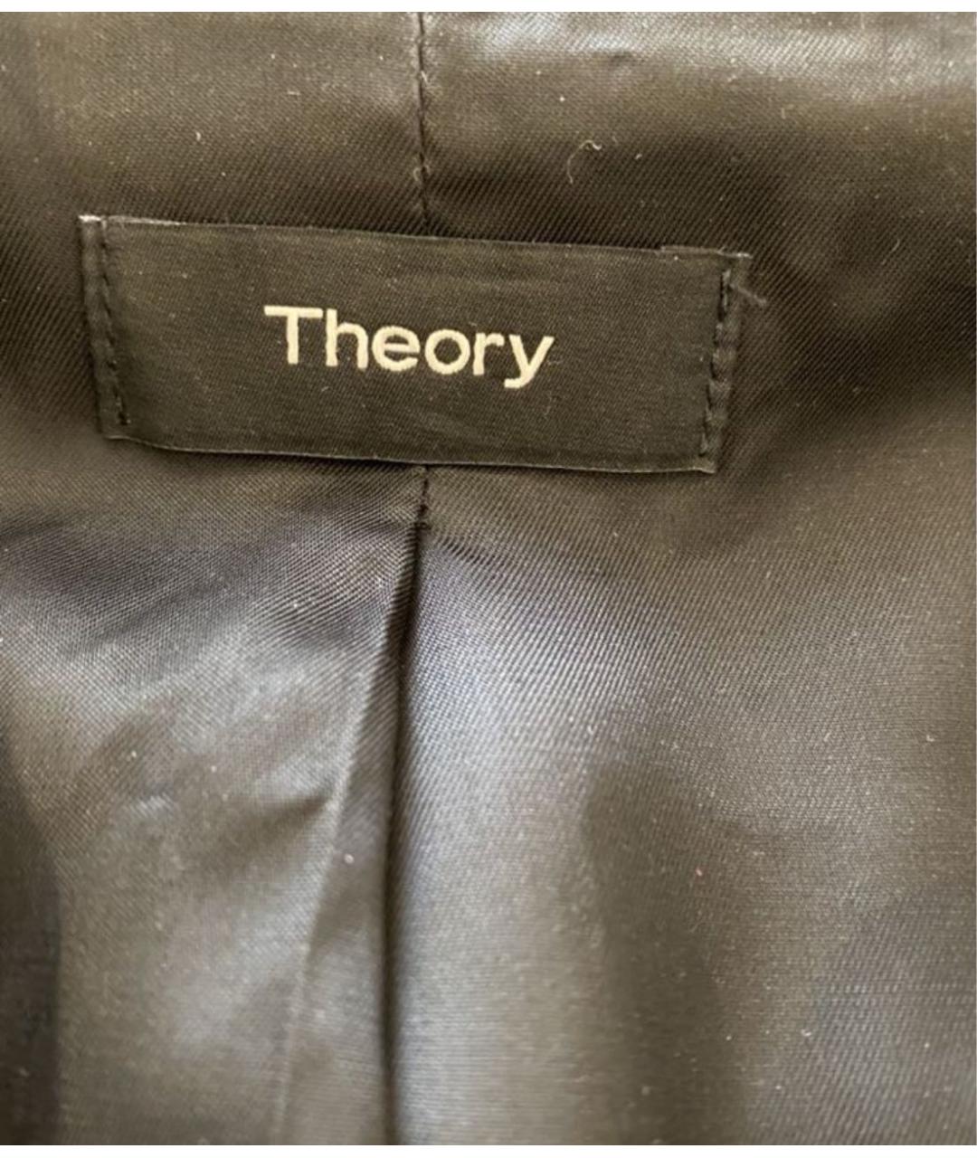 THEORY Черная кожаная куртка, фото 3