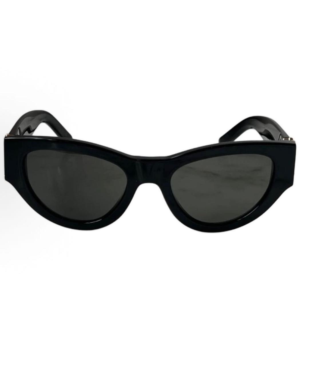 SAINT LAURENT Черные пластиковые солнцезащитные очки, фото 2