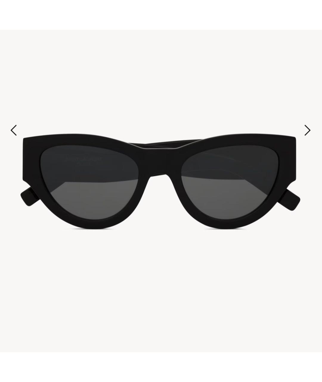 SAINT LAURENT Черные пластиковые солнцезащитные очки, фото 5