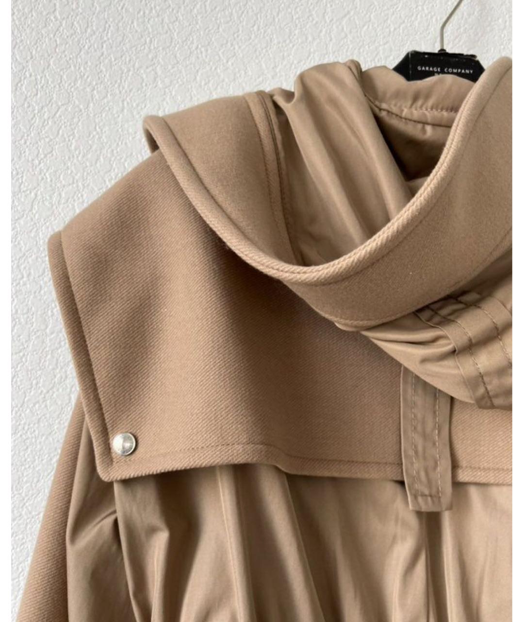 SPORTMAX Бежевая кашемировая парка, фото 4