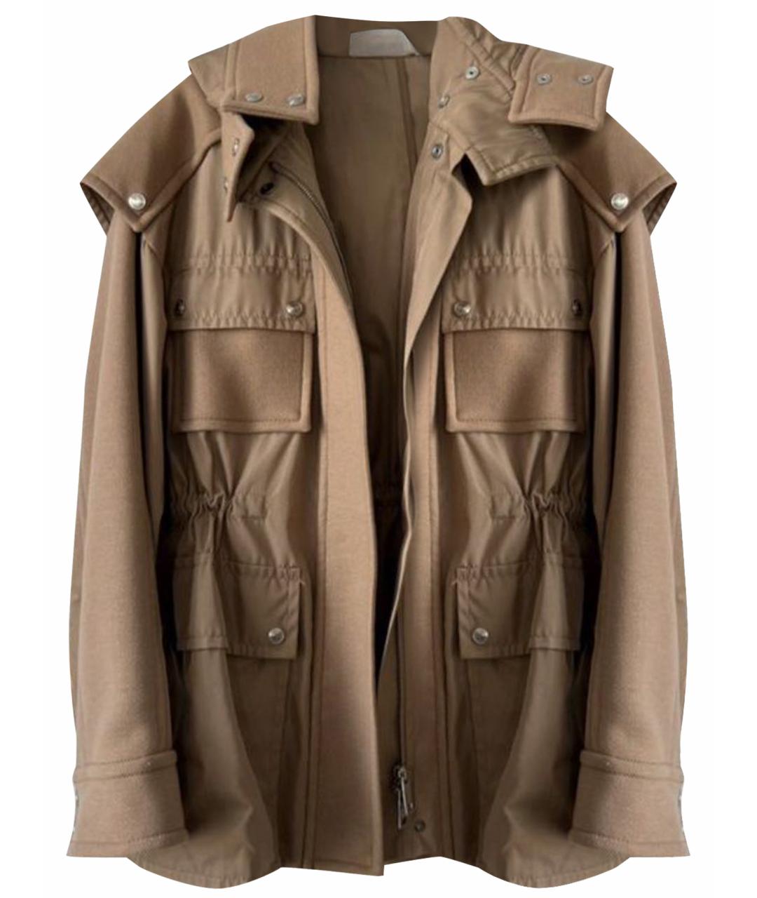 SPORTMAX Бежевая кашемировая парка, фото 1