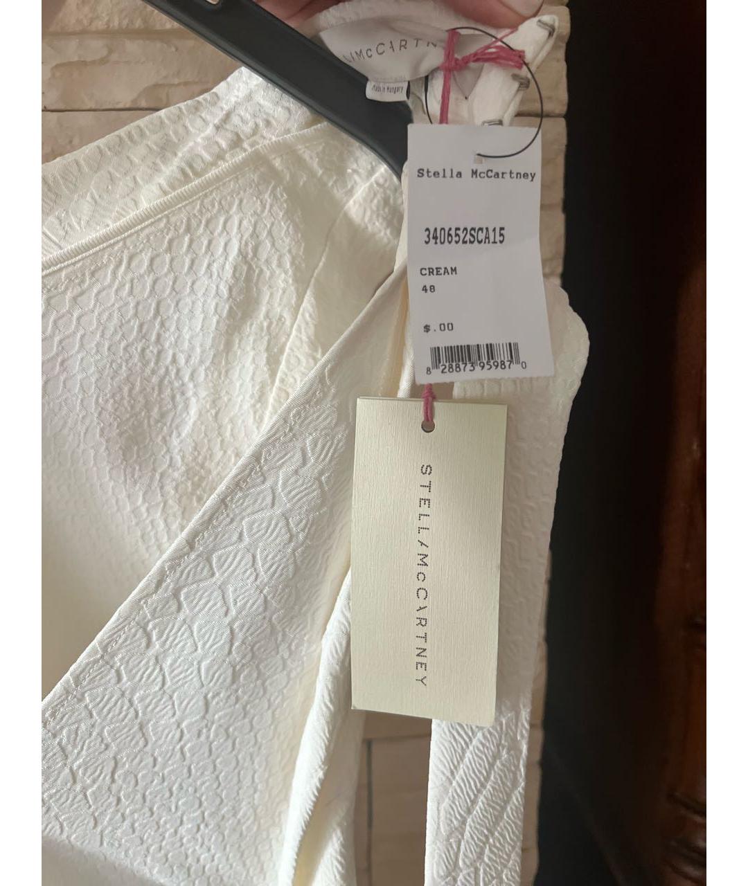 STELLA MCCARTNEY Белое вискозное коктейльное платье, фото 5