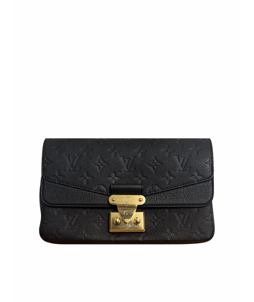 LOUIS VUITTON Черная кожаная сумка через плечо, фото 1