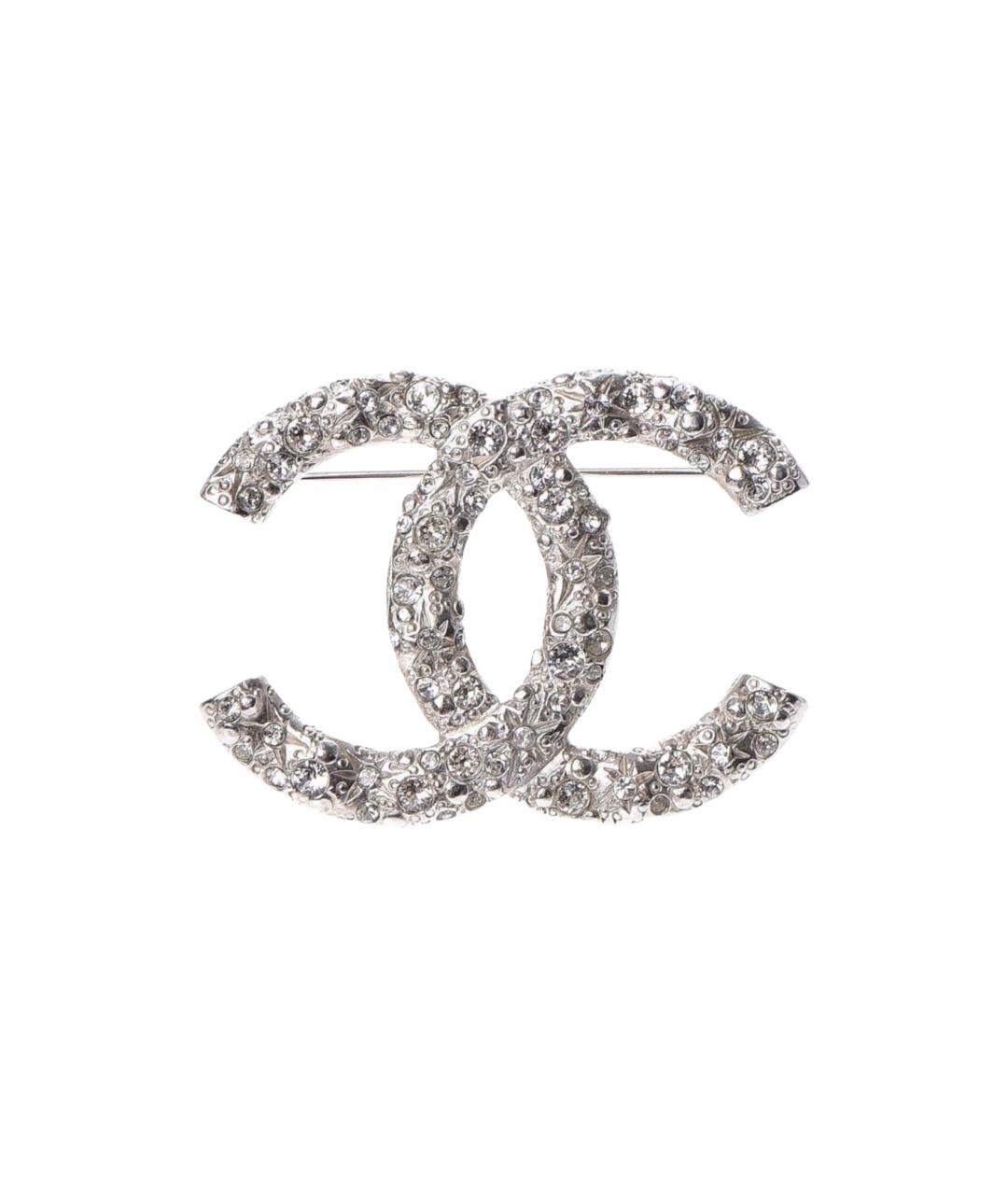 CHANEL Серебряная металлическая булавка / брошь, фото 1