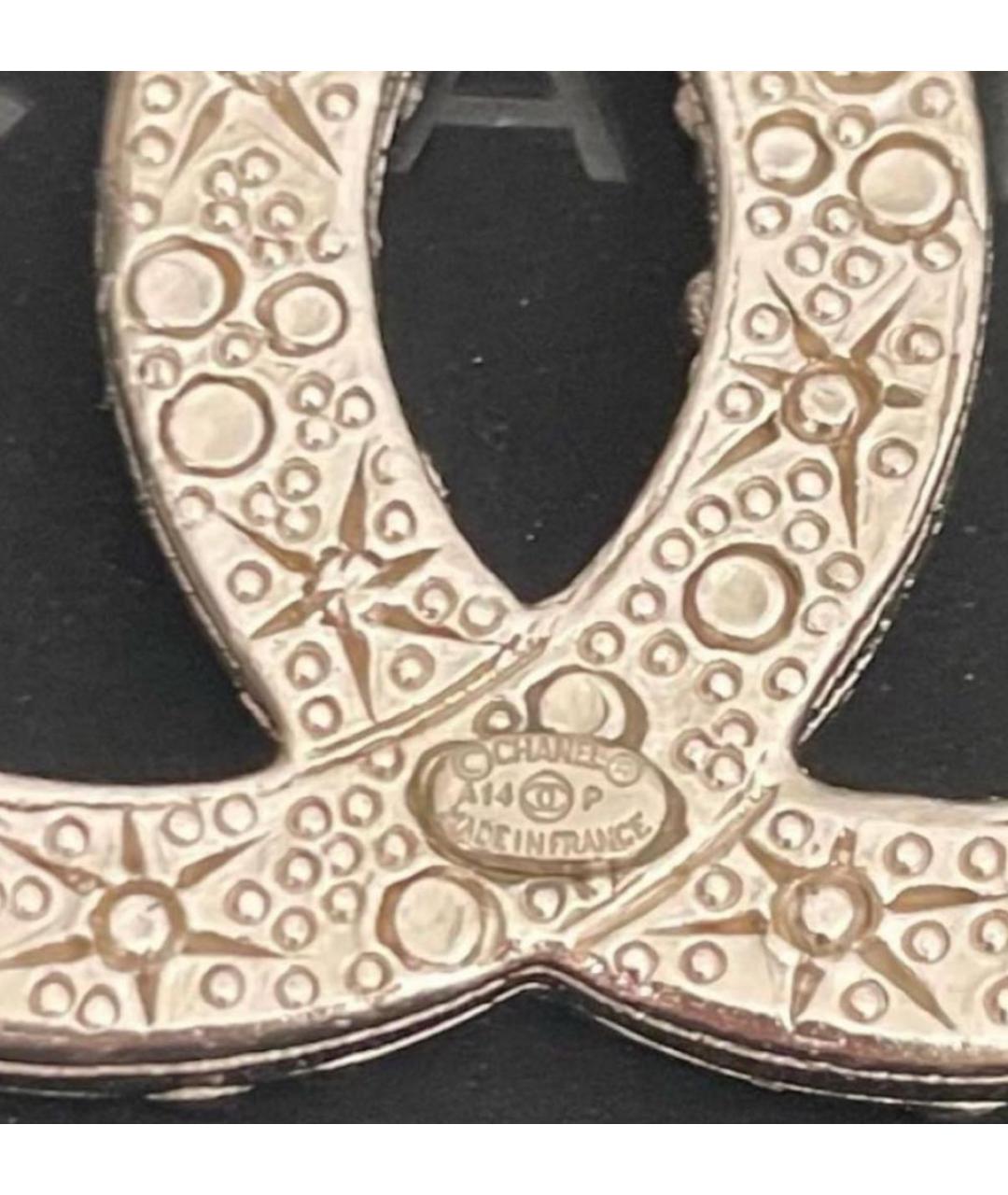 CHANEL Серебряная металлическая булавка / брошь, фото 6