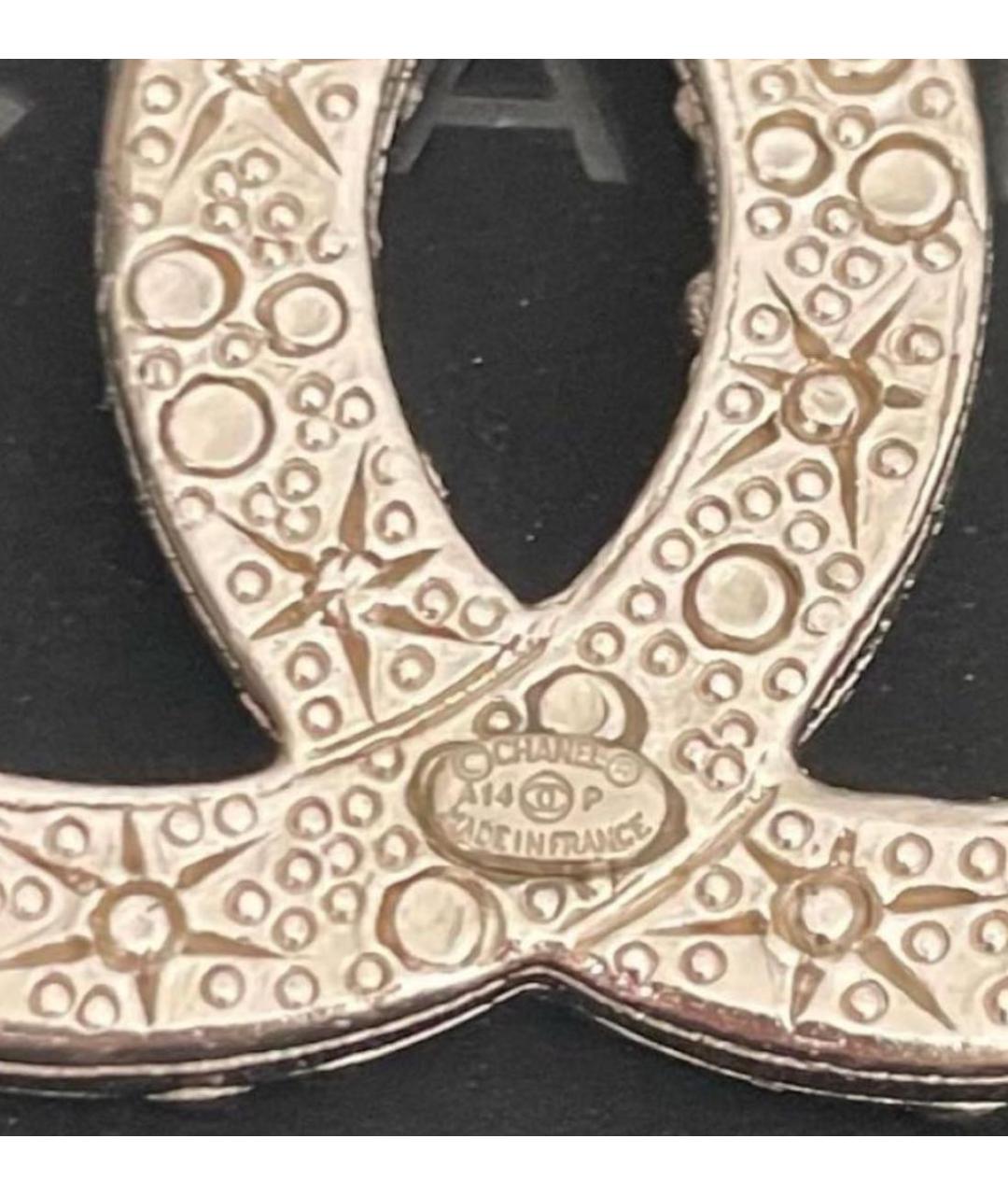 CHANEL Серебряная металлическая булавка / брошь, фото 3