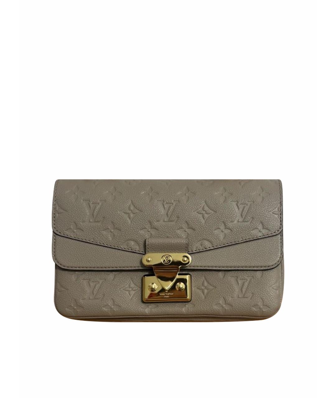 LOUIS VUITTON Бежевая кожаная сумка через плечо, фото 1