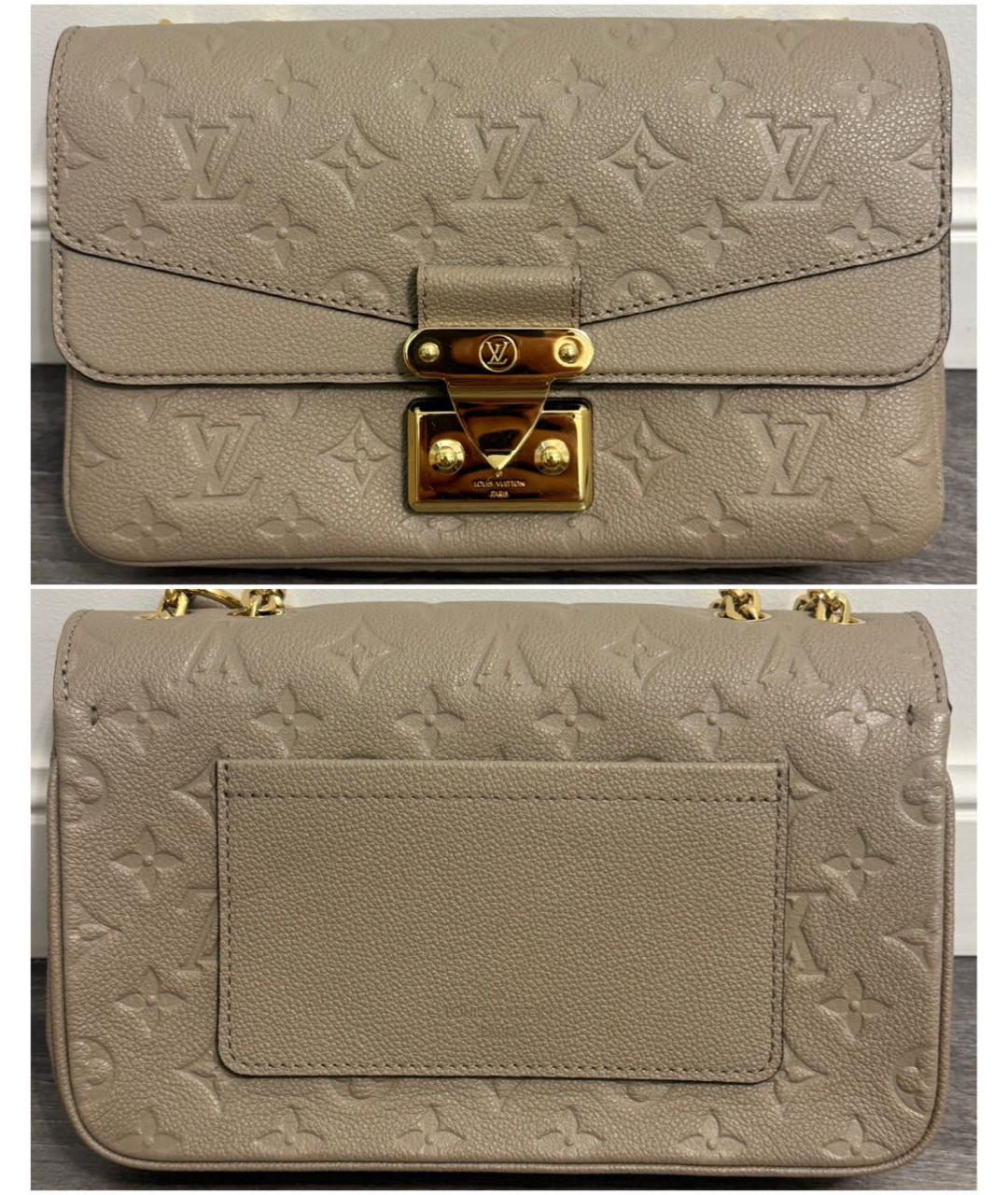 LOUIS VUITTON Бежевая кожаная сумка через плечо, фото 2