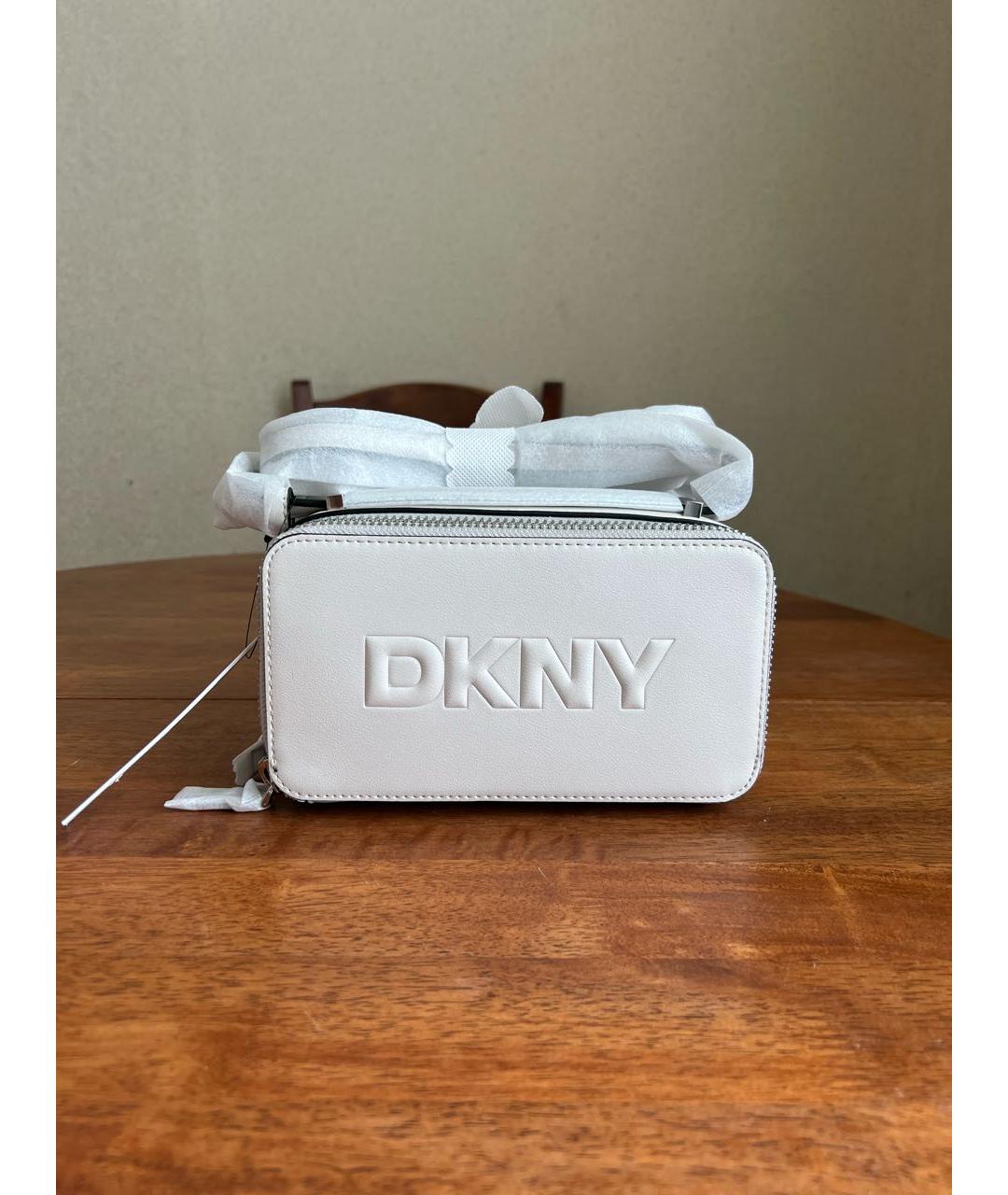 DKNY Белая сумка через плечо из искусственной кожи, фото 9