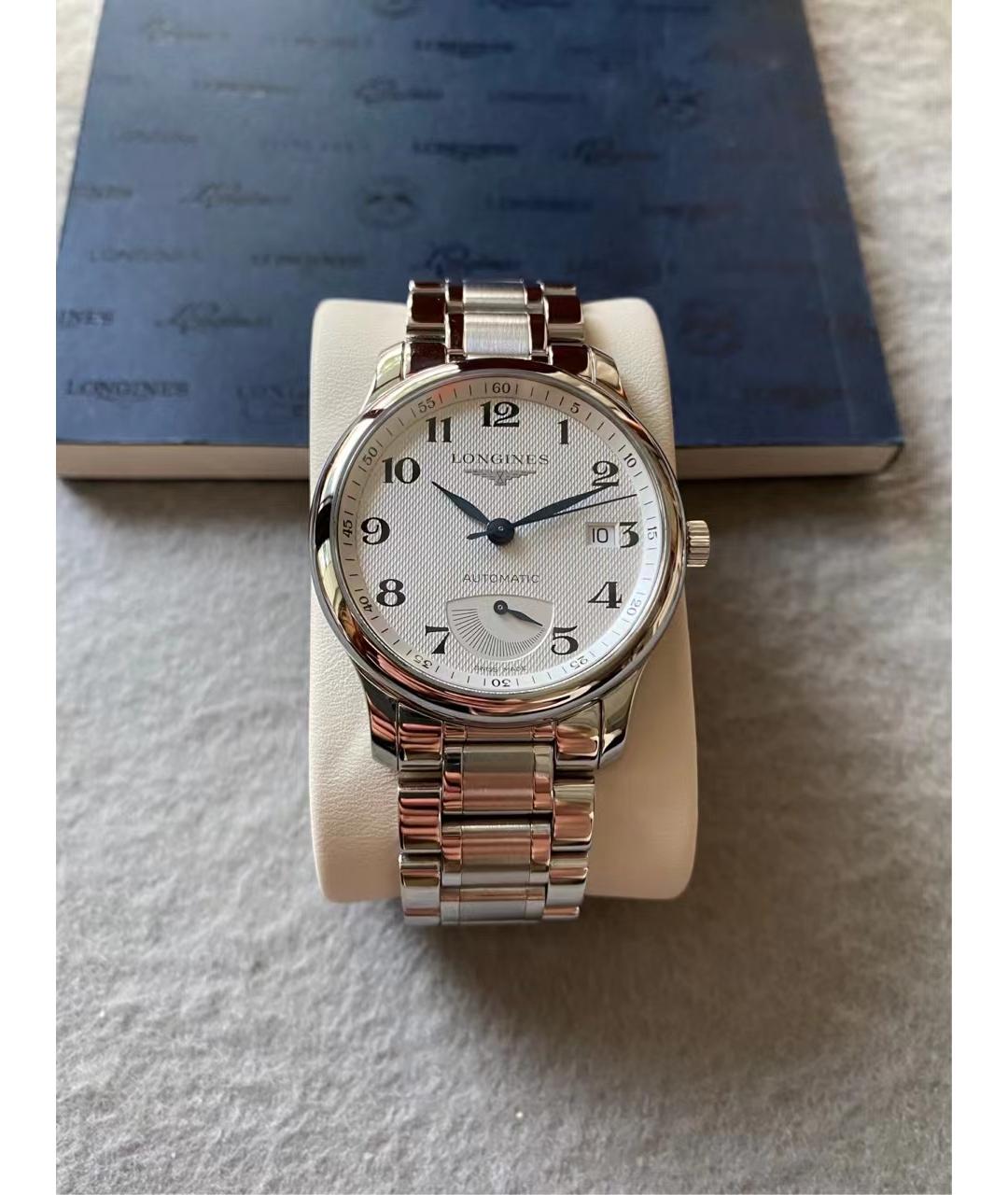 LONGINES Белые металлические часы, фото 2