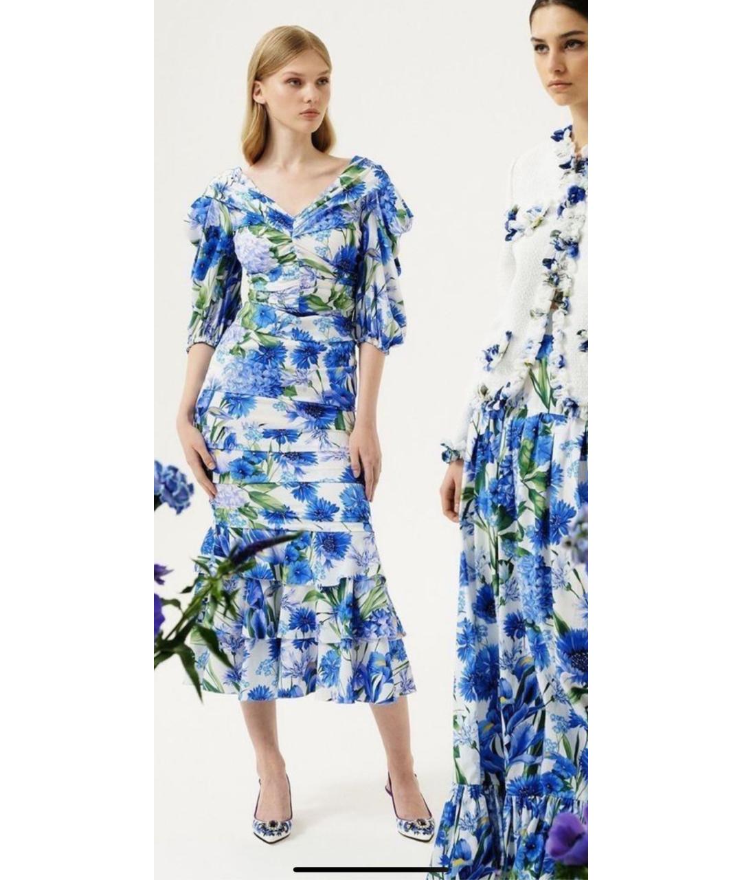 DOLCE&GABBANA Голубое вечернее платье, фото 7