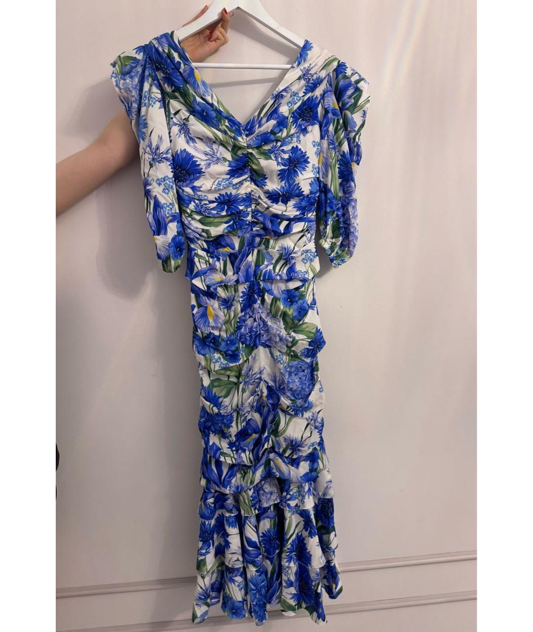 DOLCE&GABBANA Голубое вечернее платье, фото 8
