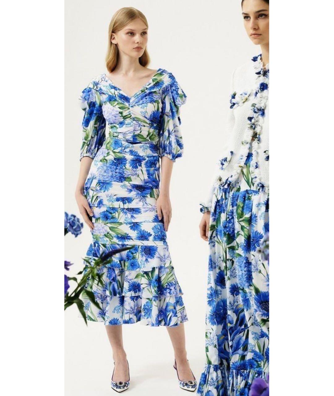 DOLCE&GABBANA Голубое вечернее платье, фото 4