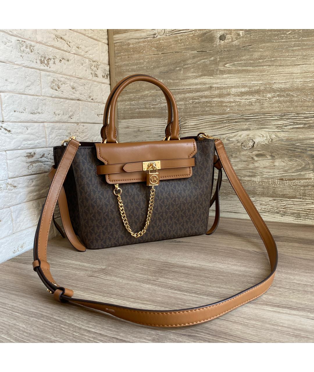 MICHAEL KORS Коричневая сумка с короткими ручками, фото 10