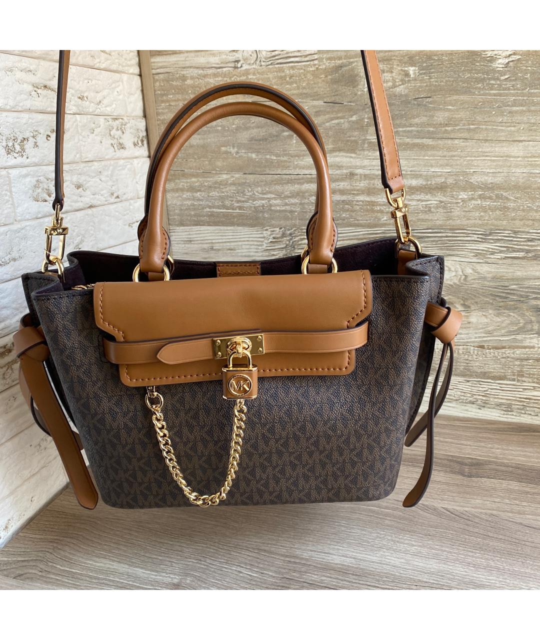 MICHAEL KORS Коричневая сумка с короткими ручками, фото 8