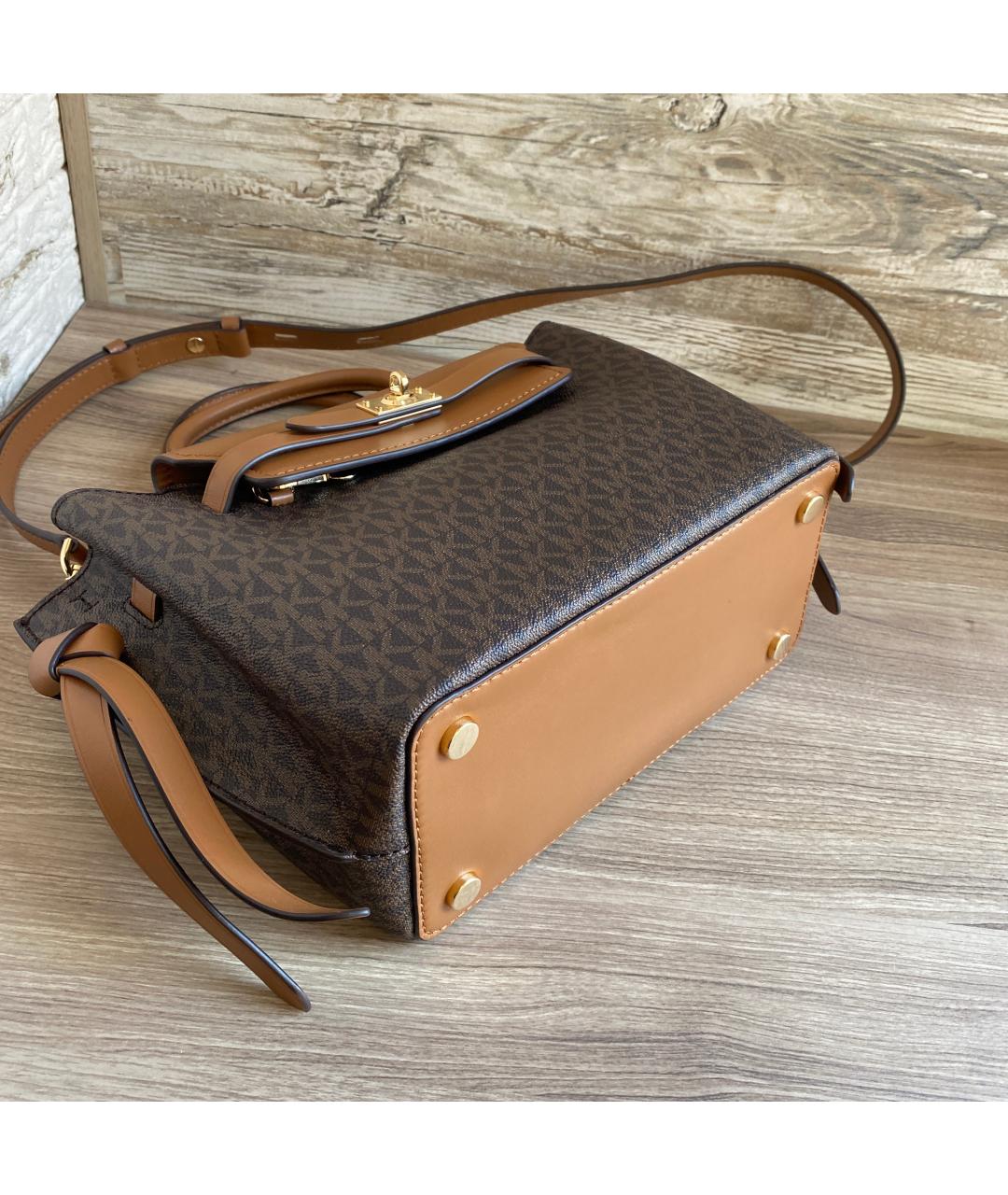 MICHAEL KORS Коричневая сумка с короткими ручками, фото 7