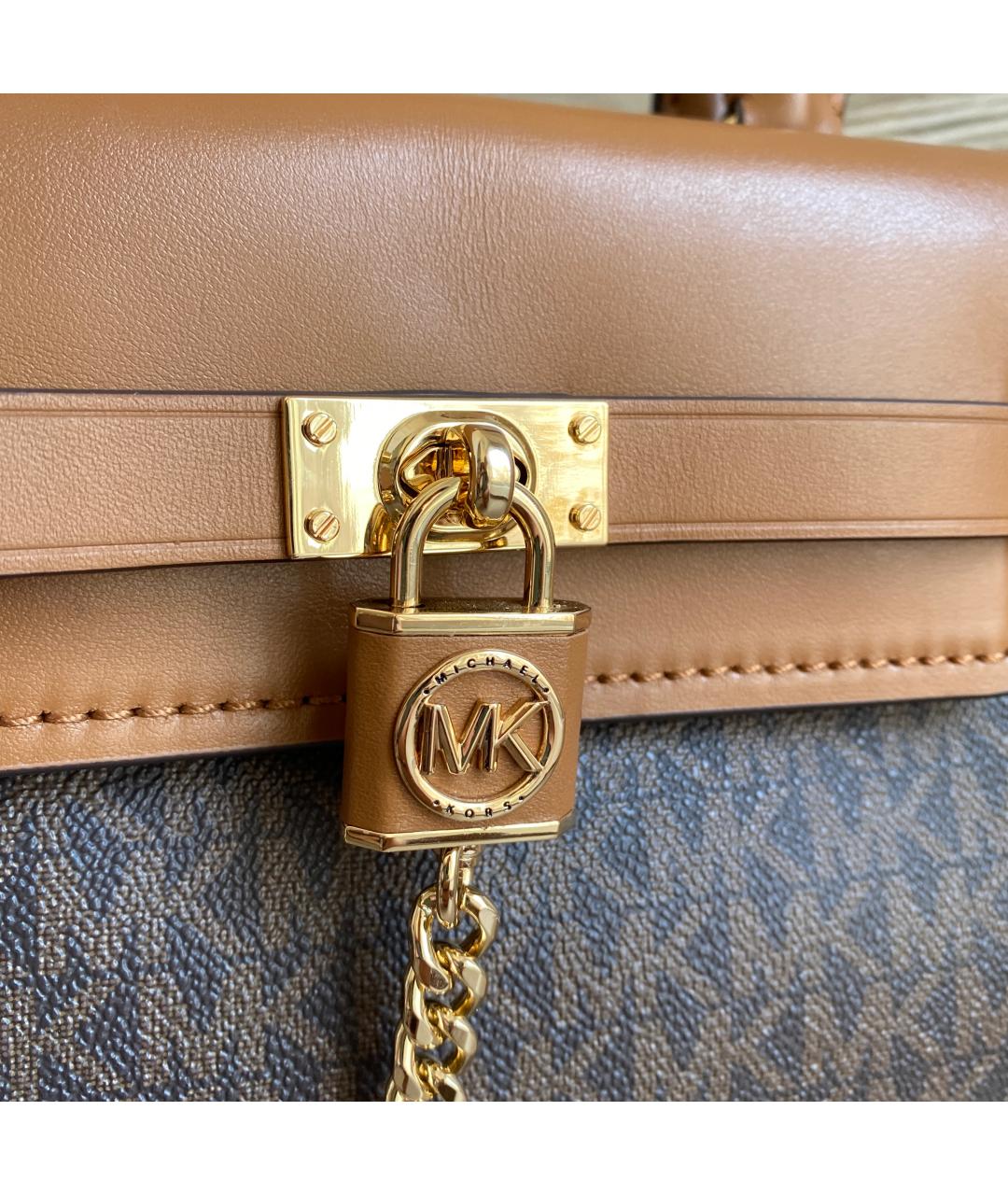MICHAEL KORS Коричневая сумка с короткими ручками, фото 6