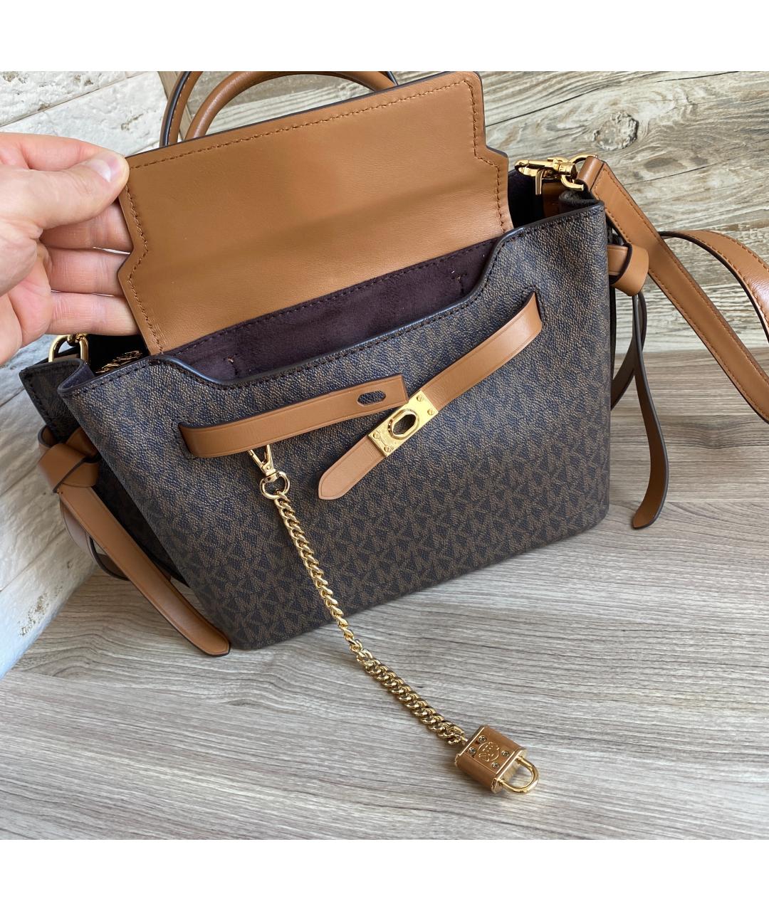 MICHAEL KORS Коричневая сумка с короткими ручками, фото 9