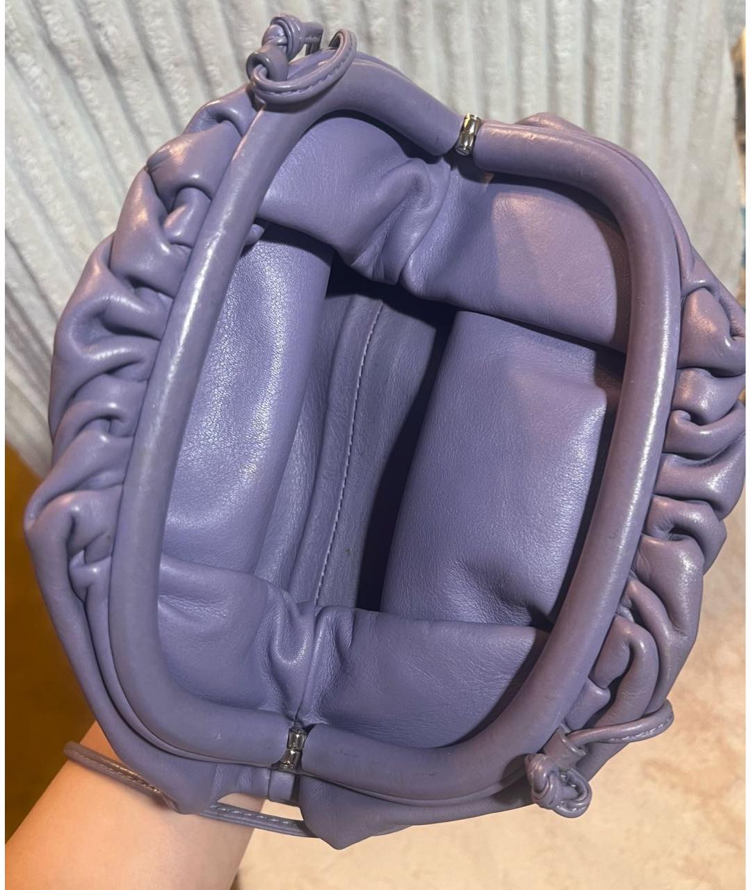 BOTTEGA VENETA Фиолетовая кожаная сумка через плечо, фото 4