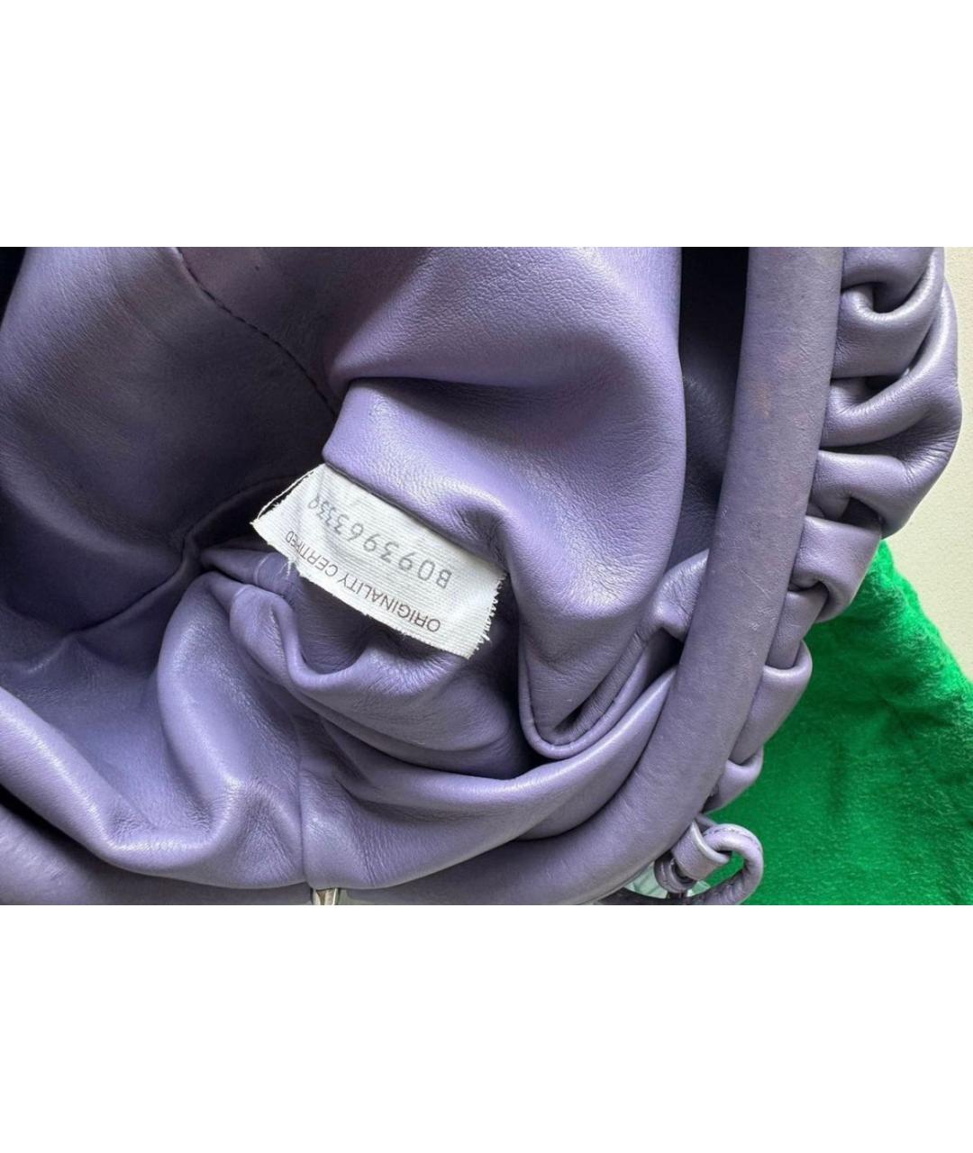 BOTTEGA VENETA Фиолетовая кожаная сумка через плечо, фото 2