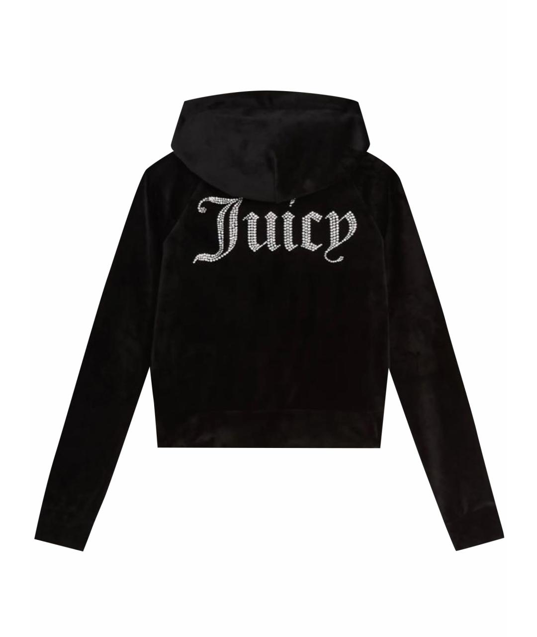 JUICY COUTURE Черный велюровый костюм с брюками, фото 15