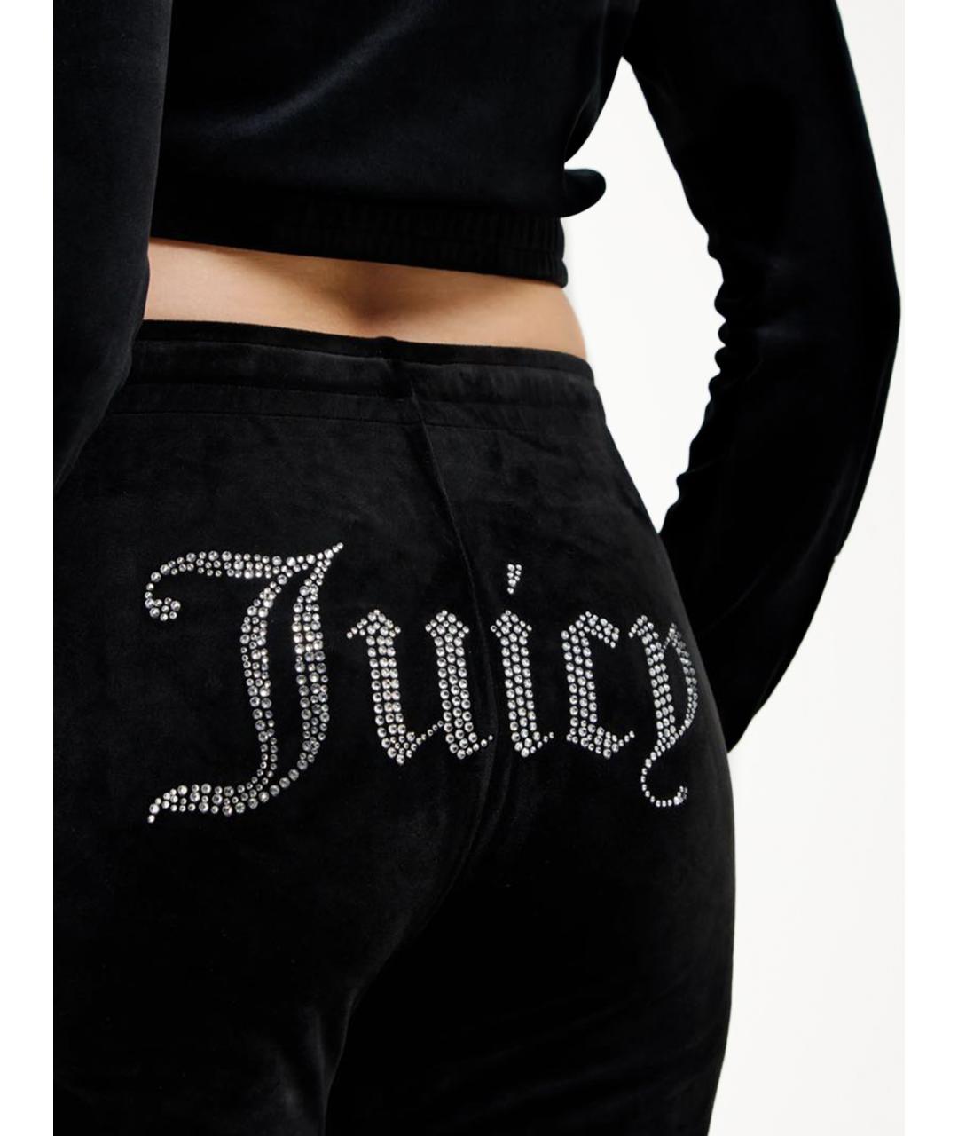 JUICY COUTURE Черный велюровый костюм с брюками, фото 11