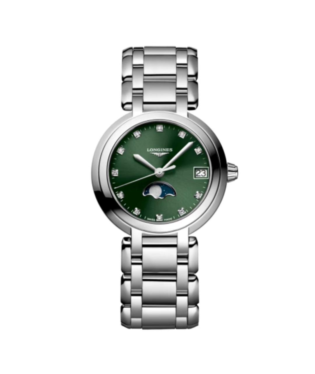 LONGINES Зеленые металлические часы, фото 1