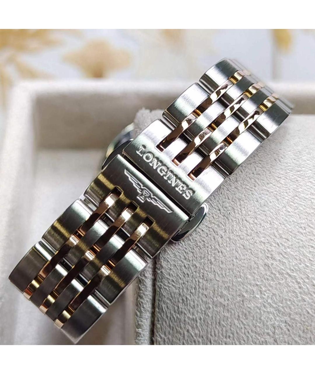 LONGINES Белые металлические часы, фото 5