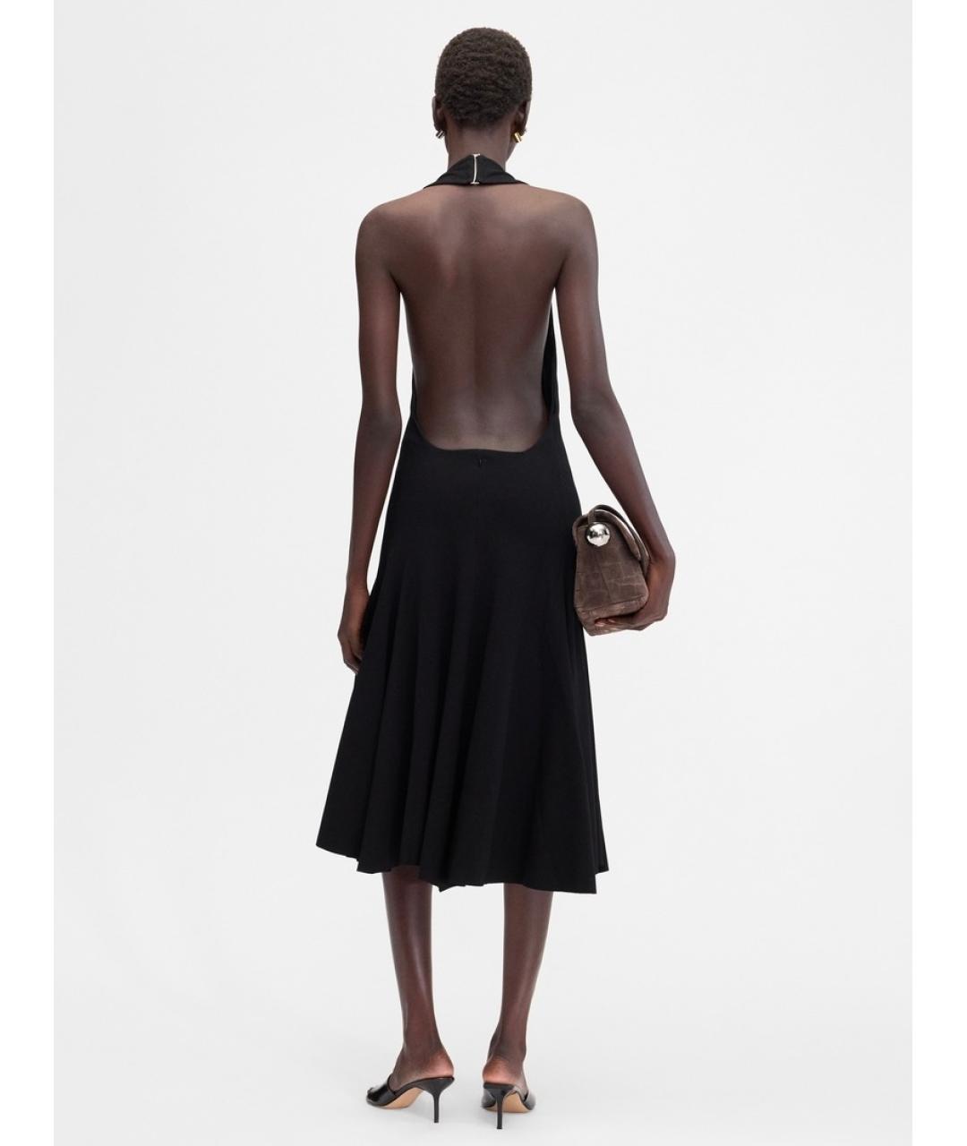 JACQUEMUS Черное коктейльное платье, фото 5