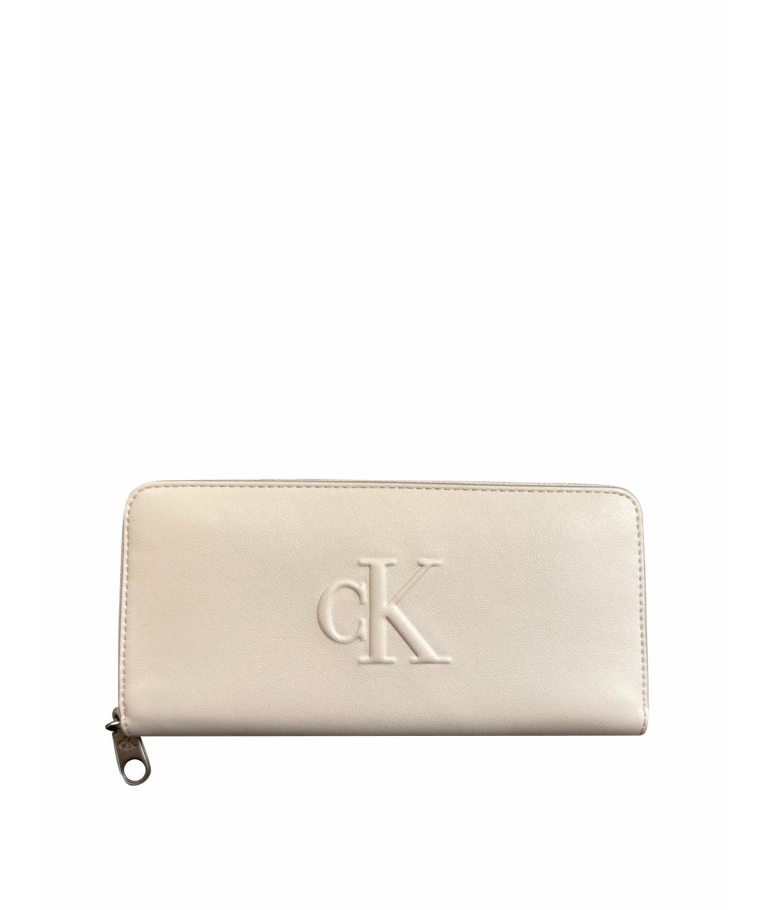 CALVIN KLEIN Бежевый кошелек, фото 1