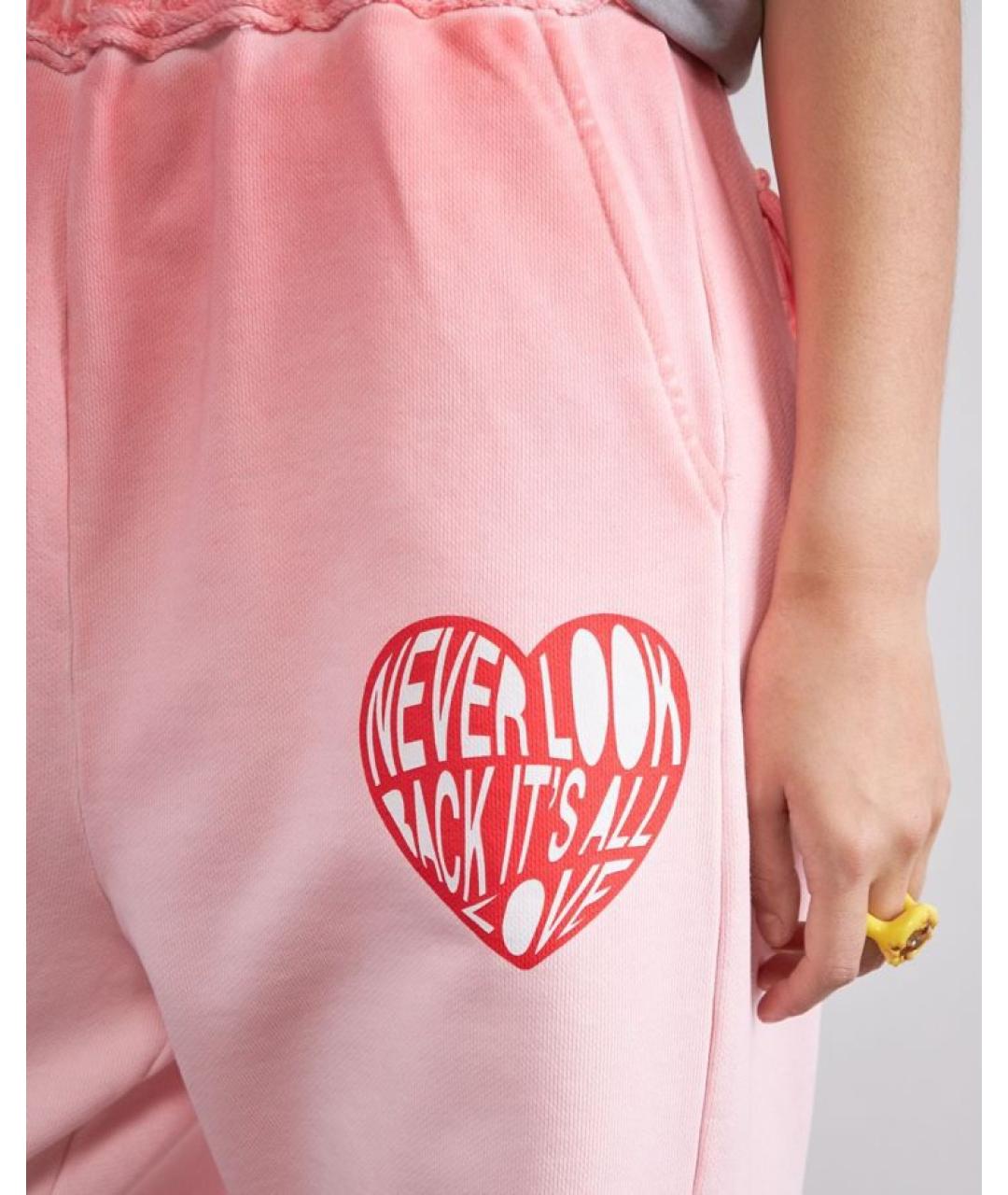 MSGM Розовые хлопковые спортивные брюки и шорты, фото 4