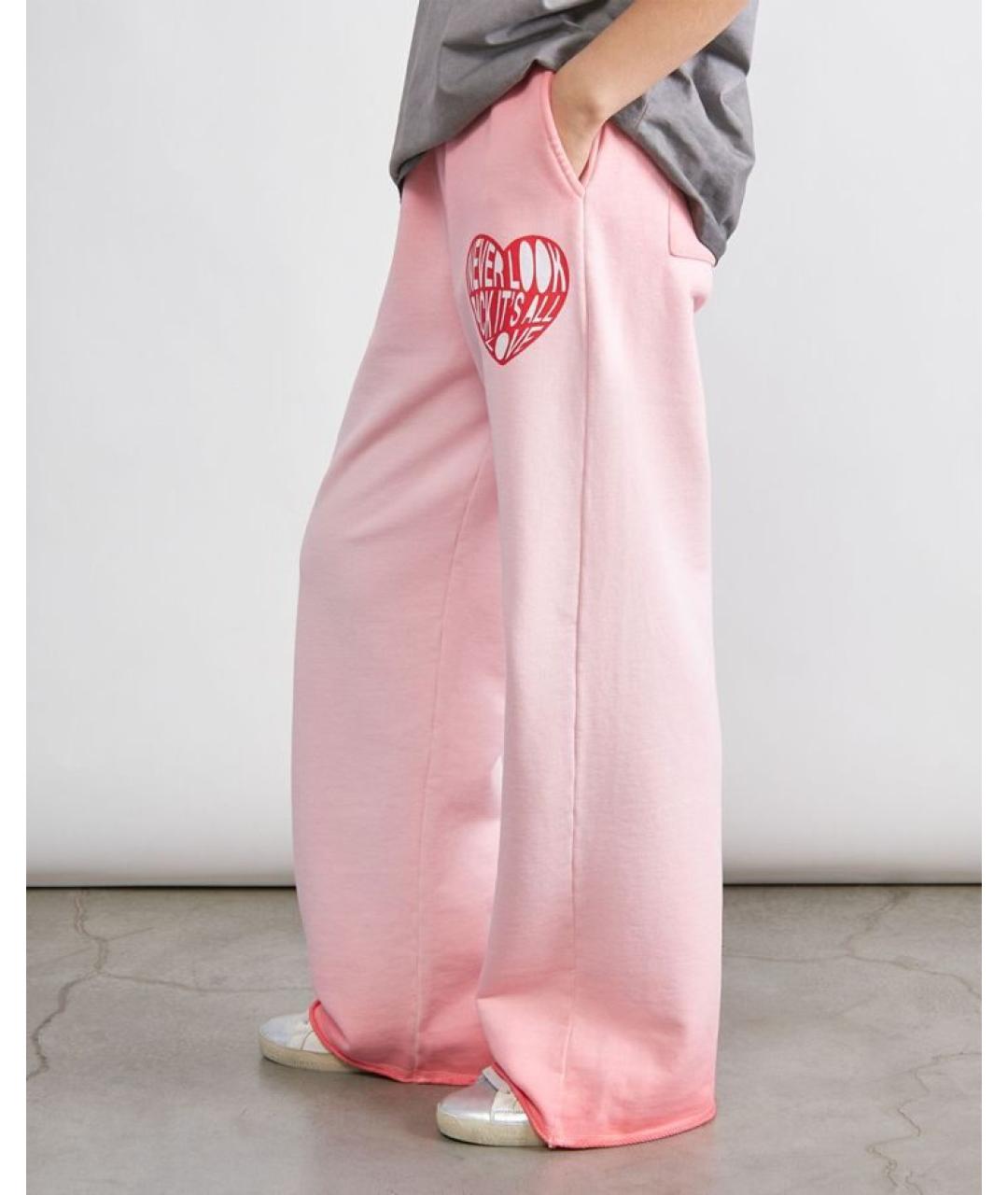 MSGM Розовые хлопковые спортивные брюки и шорты, фото 3