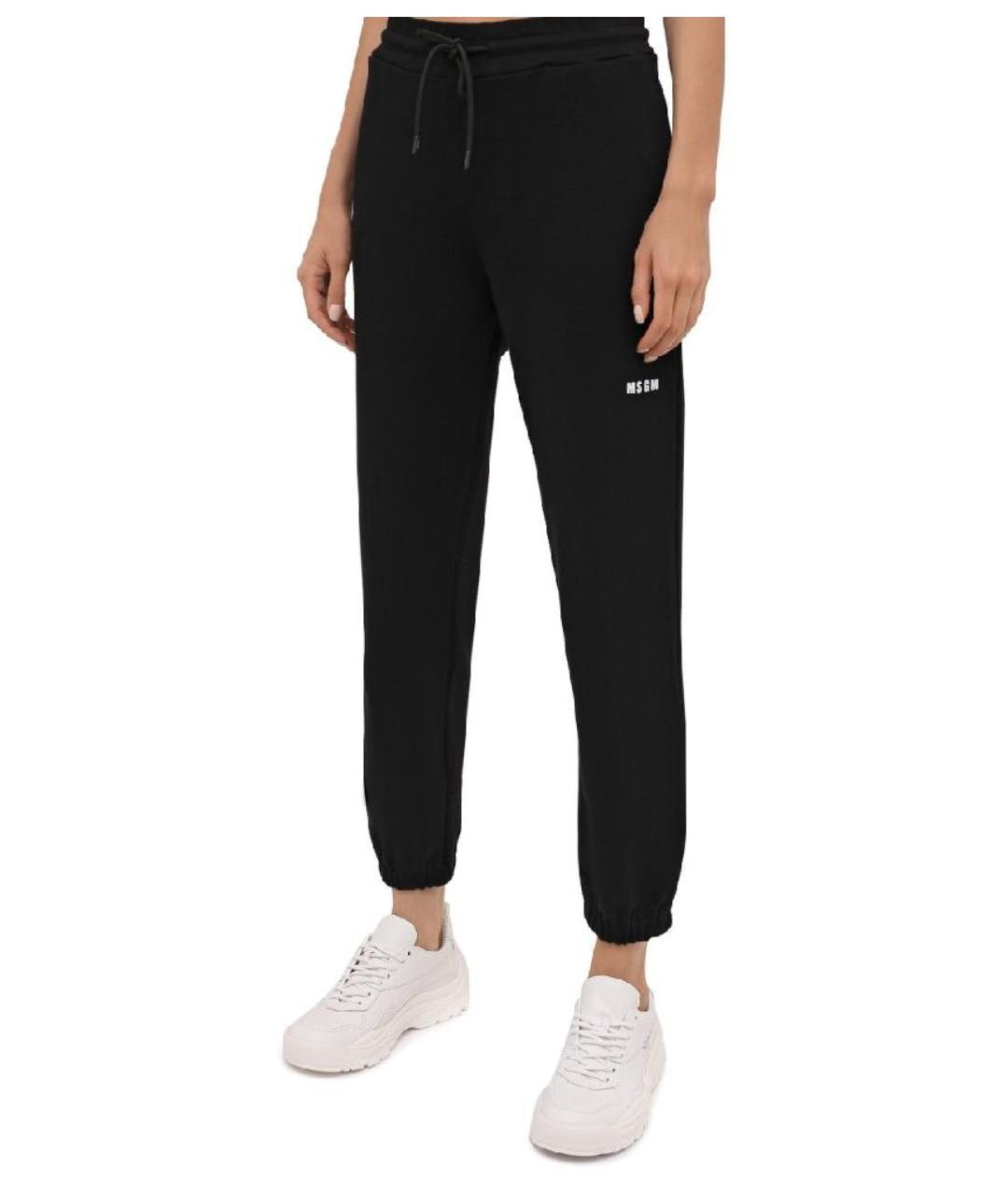MSGM Черные хлопковые спортивные брюки и шорты, фото 5