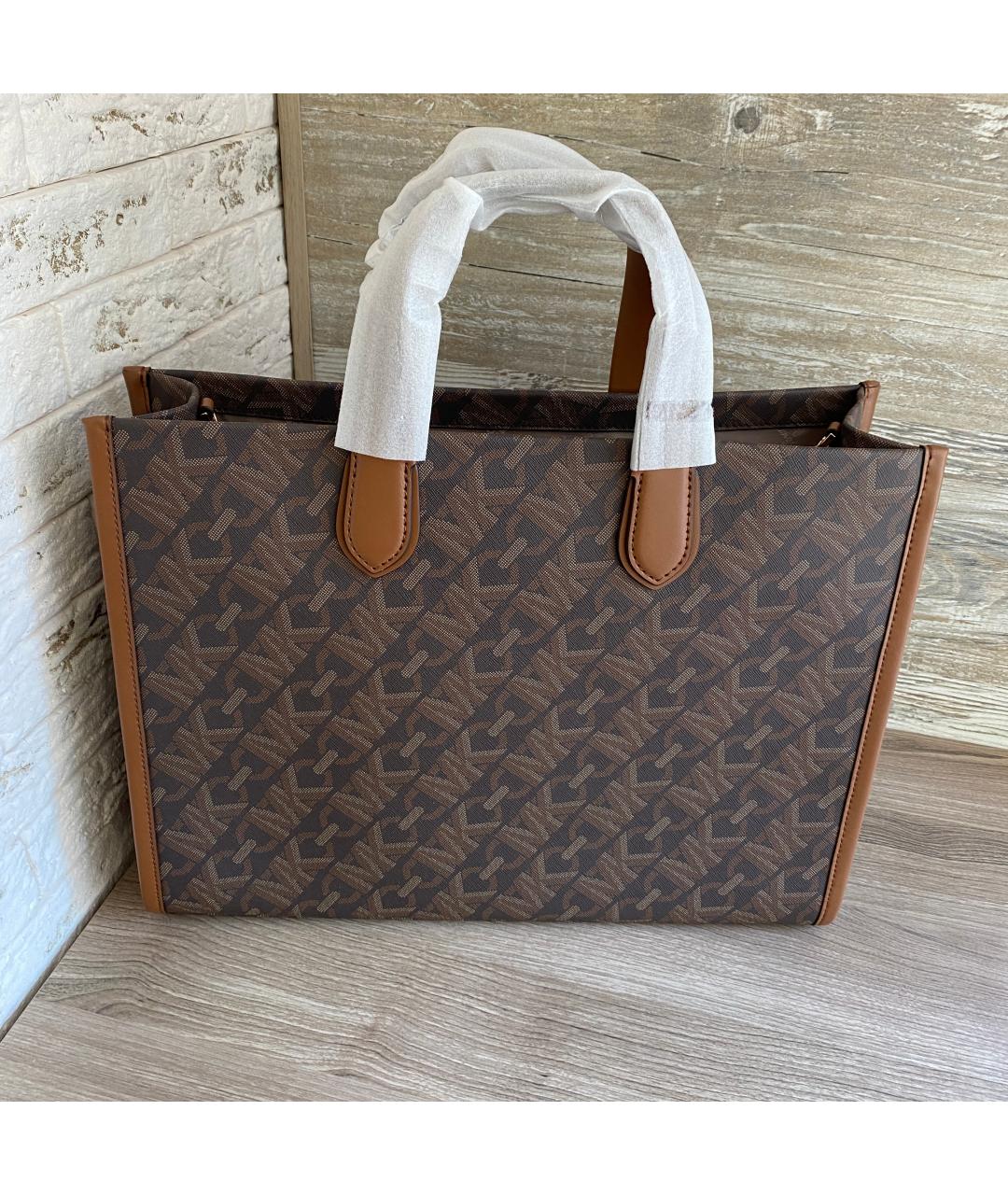 MICHAEL KORS Коричневая сумка с короткими ручками, фото 3