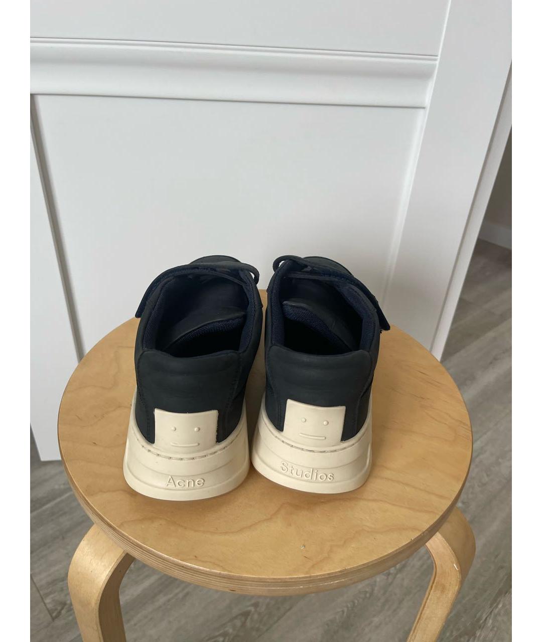 ACNE STUDIOS Черные низкие кроссовки / кеды, фото 4