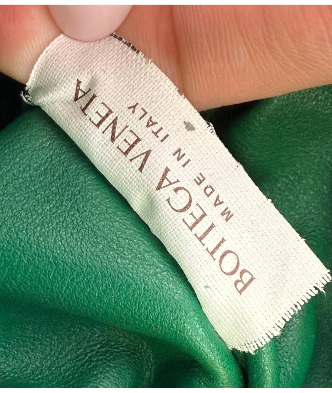 BOTTEGA VENETA Зеленая кожаная сумка через плечо, фото 8