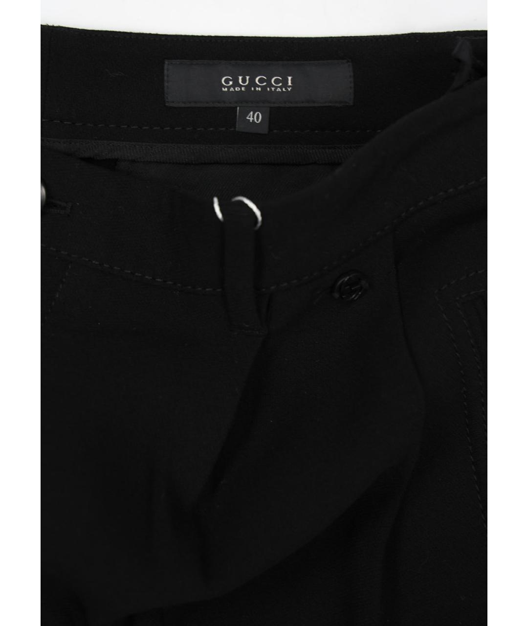 GUCCI Черные шерстяные шорты, фото 3