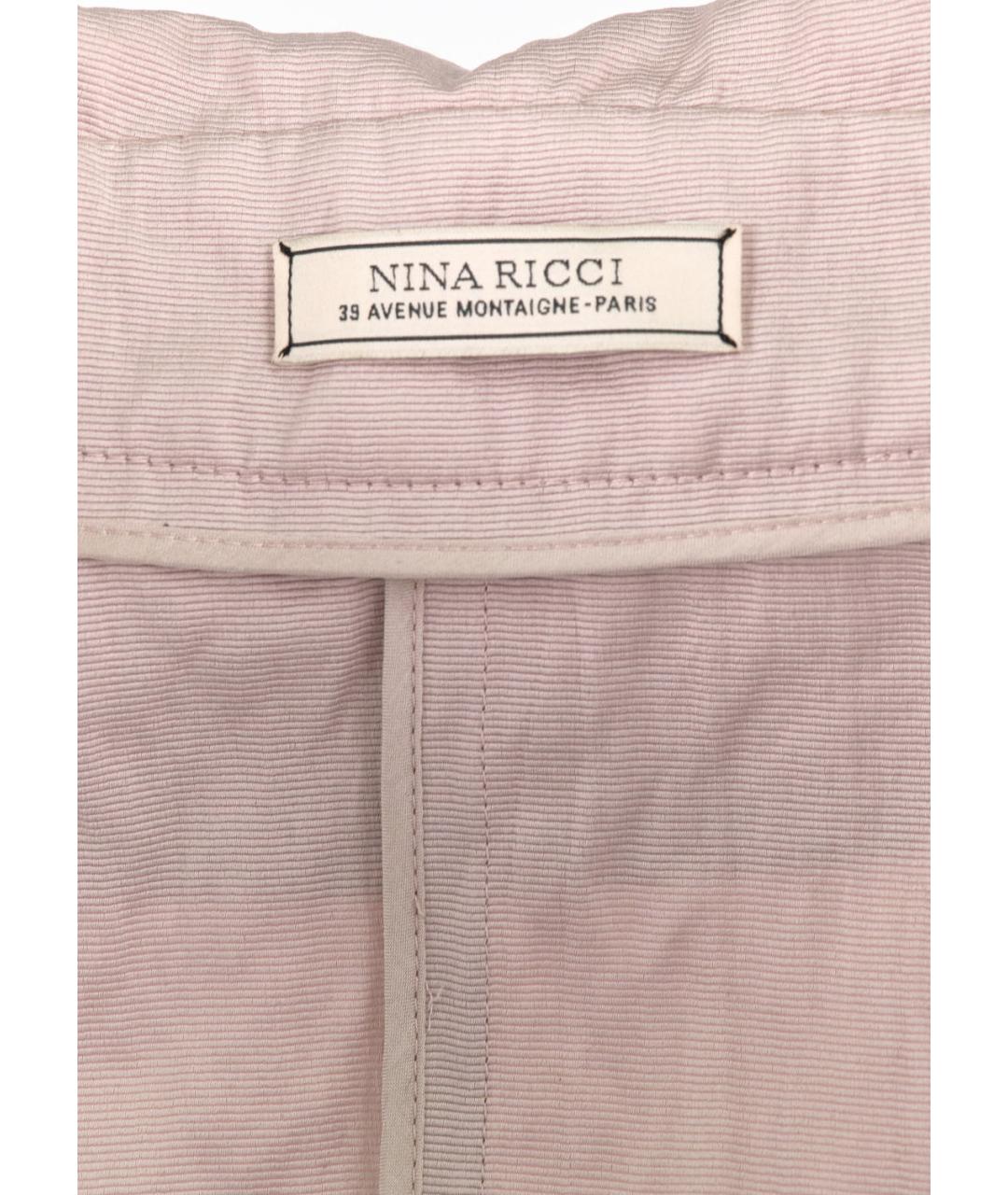 NINA RICCI Розовая хлопковая блузы, фото 3