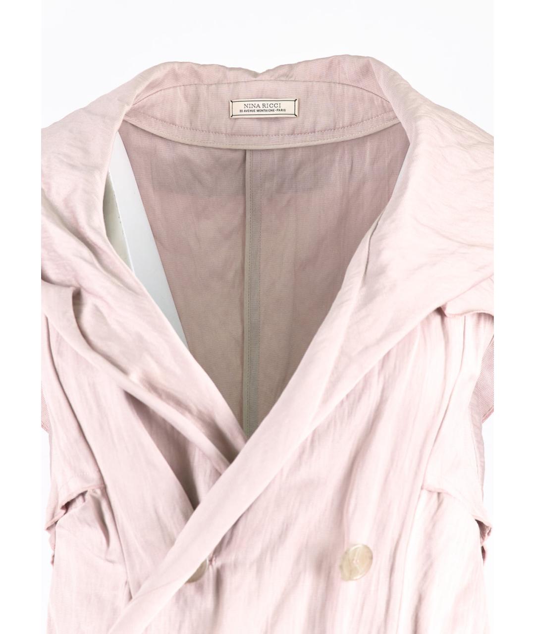 NINA RICCI Розовая хлопковая блузы, фото 4