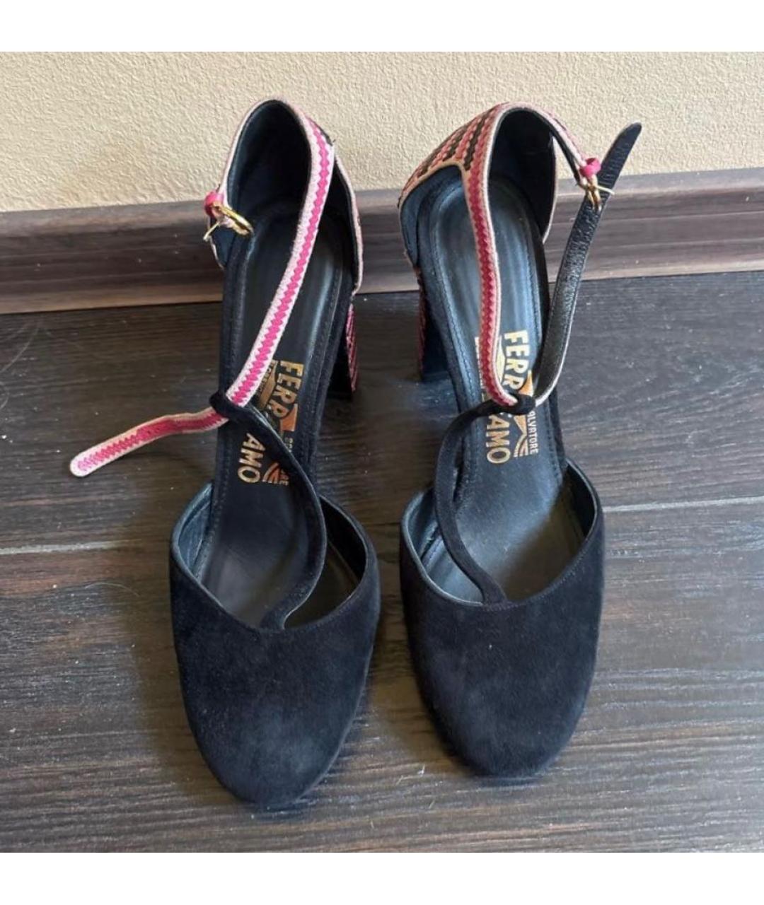 FERRAGAMO Мульти замшевые туфли, фото 2