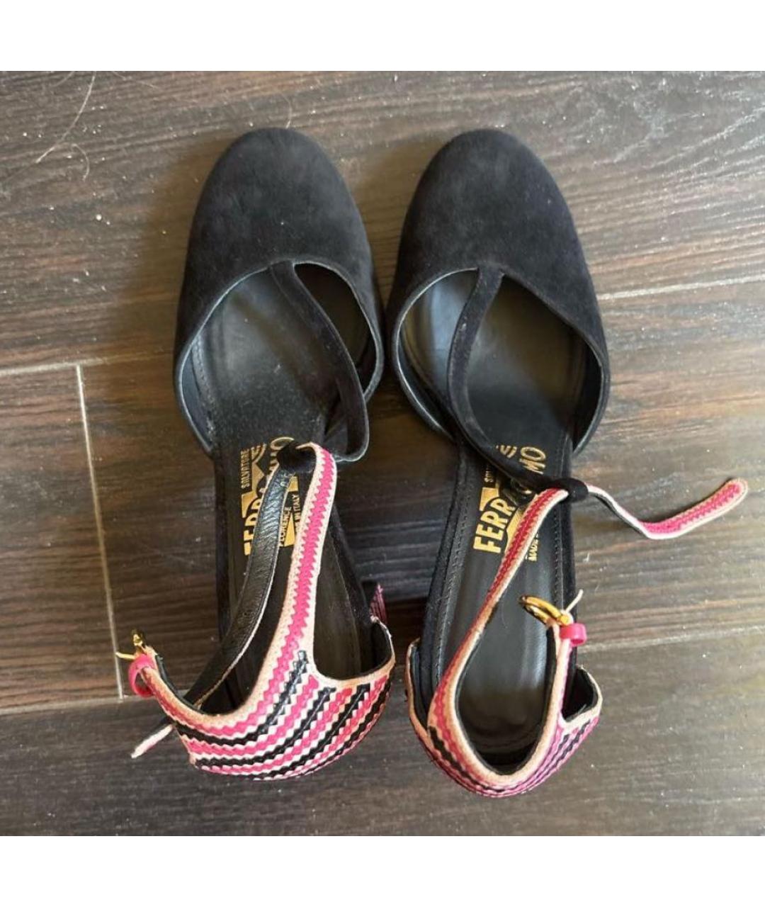 FERRAGAMO Мульти замшевые туфли, фото 3