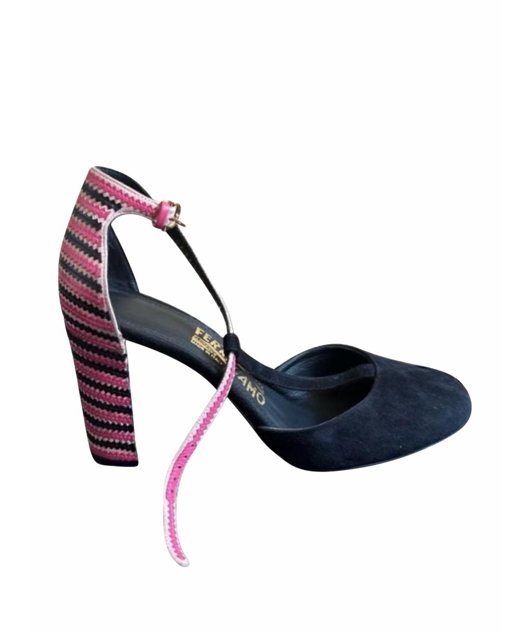 FERRAGAMO Мульти замшевые туфли, фото 1