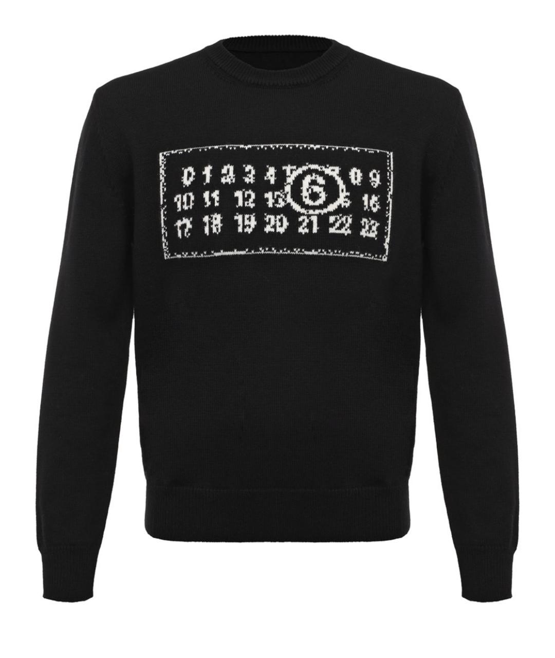 MM6 MAISON MARGIELA Черный шерстяной джемпер / свитер, фото 1