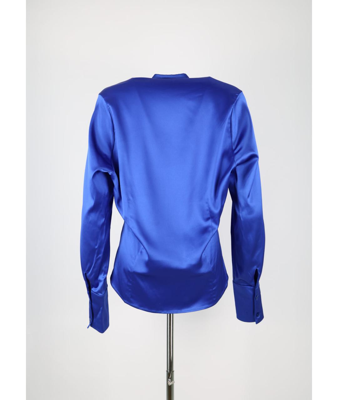 BALENCIAGA Синяя ацетатная блузы, фото 2