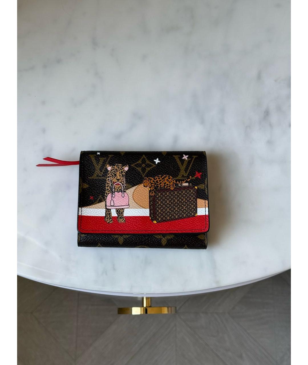LOUIS VUITTON Коричневый кошелек, фото 7