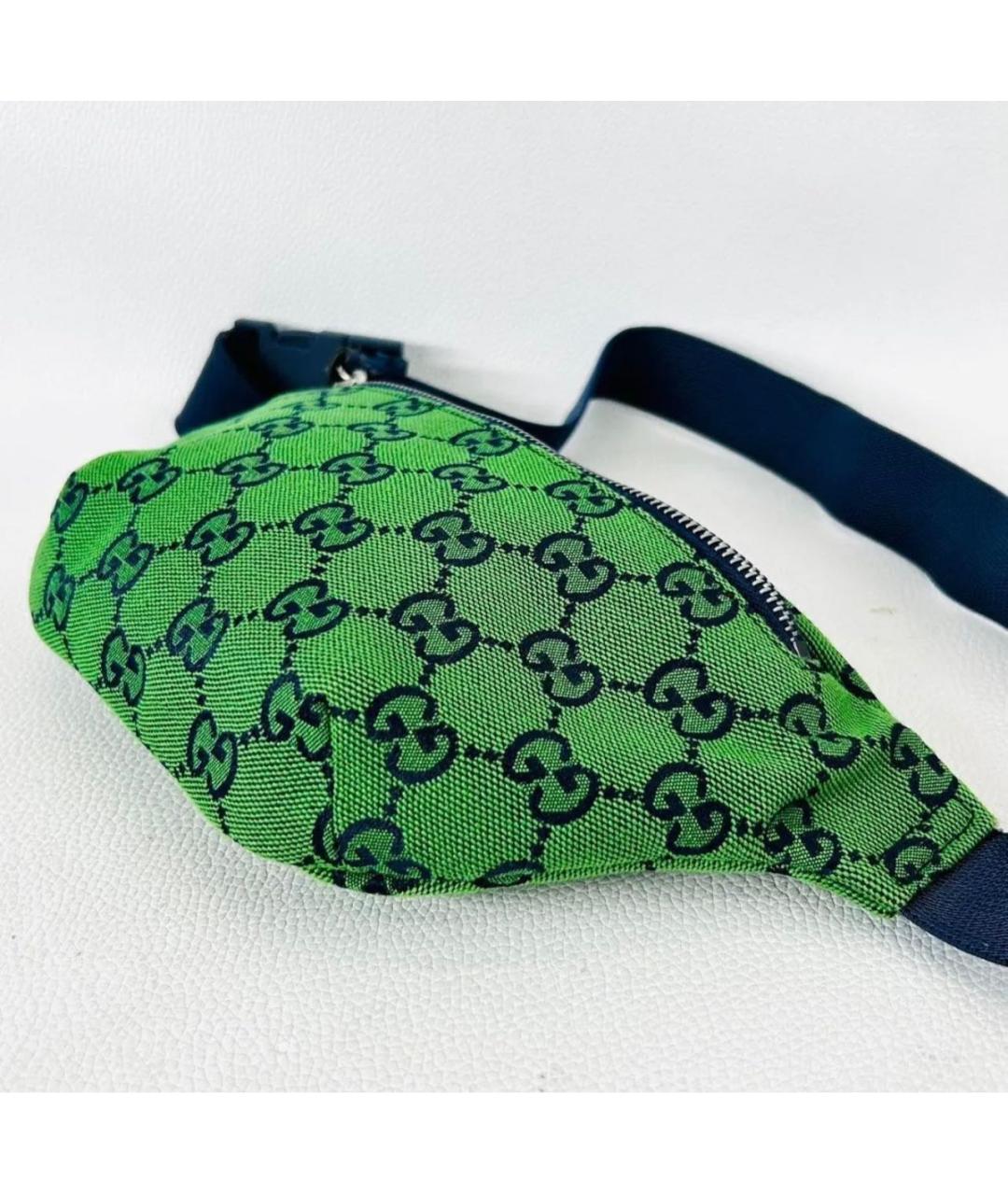 GUCCI Зеленая поясная сумка, фото 9