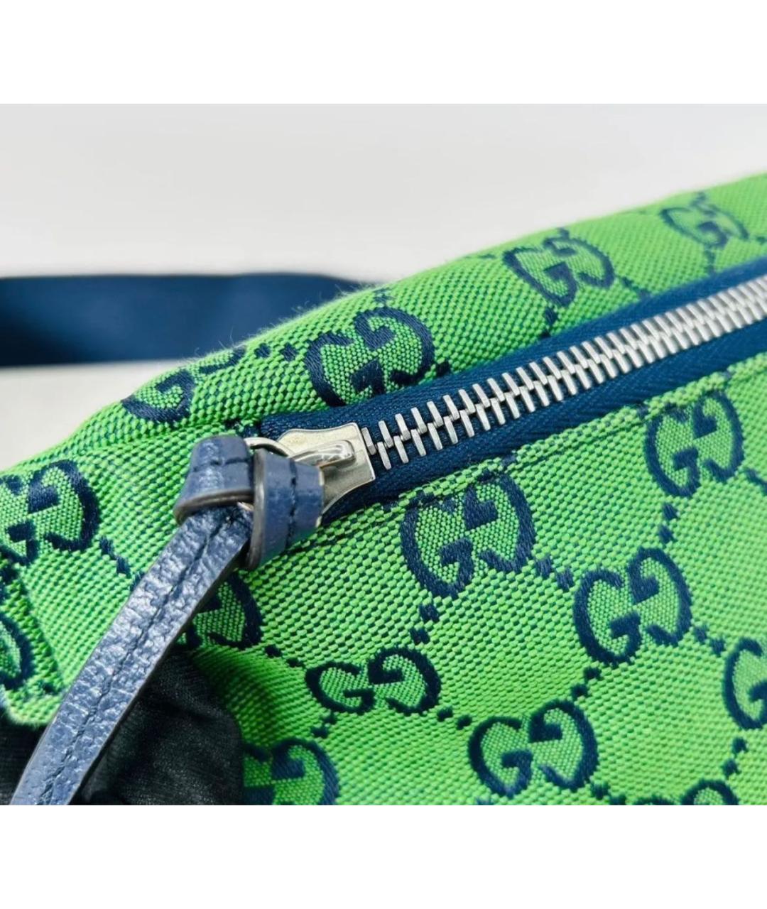 GUCCI Зеленая поясная сумка, фото 6